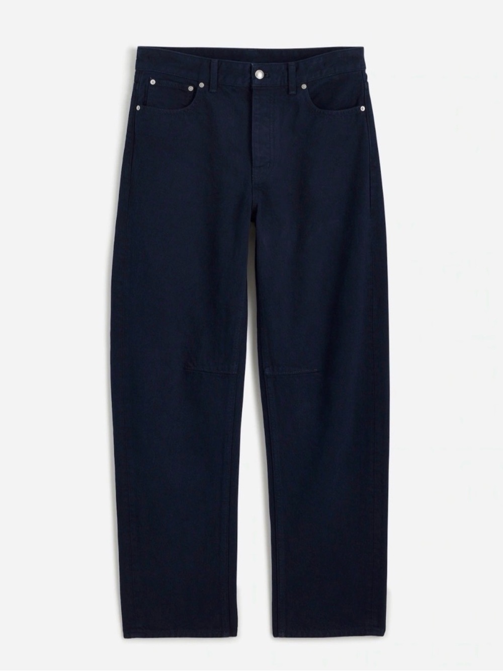 Madewell Women’s Garment Dyed Navy Barrel Leg Jeans